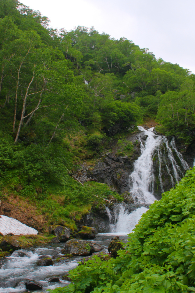Сосновский водопад Камчатка, Россия 