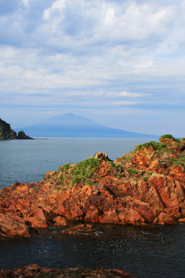 Охотское море природа Сахалина, Россия 