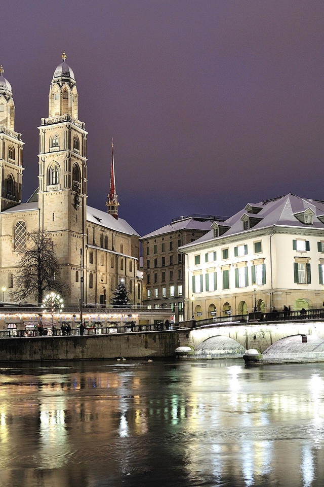Grossmunster Protestant Church in Zurich, Switzerland
