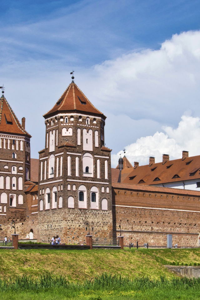 Красивый старинный Мирский замок, Белоруссия 
