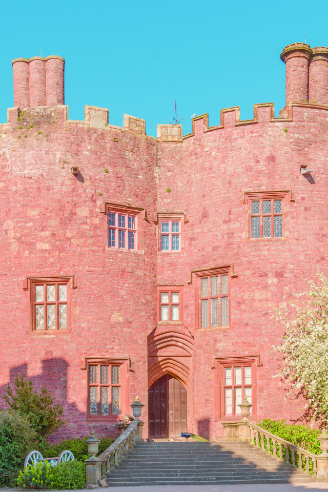 Замок Powis Castle в городе Уэлшпул, Уэльс. Великобритания 