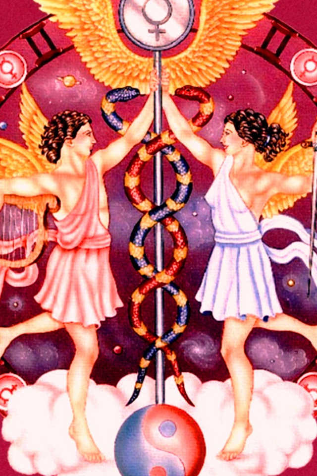 Знак зодиака Близнецы рисунок 