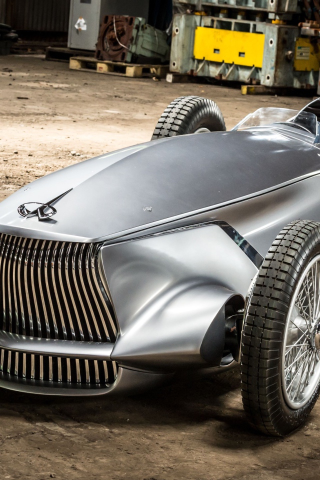 Электрический автомобиль Infiniti Prototype 9, 2018 года цвет серебристый металлик
