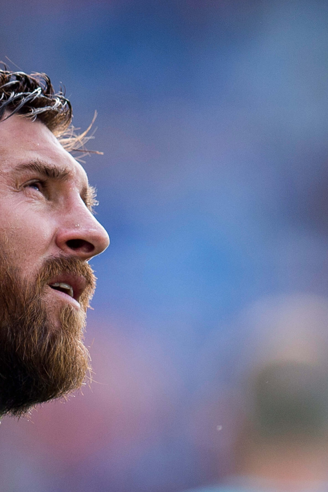 Футболист Лионель Месси с бородой