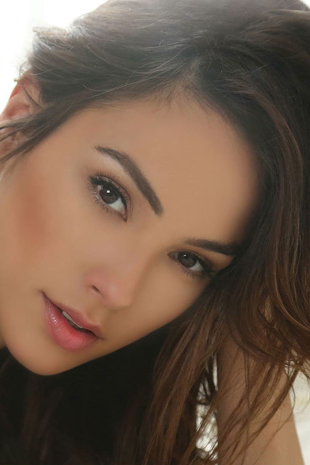 Нежная красивая брюнетка актриса Галь Гадот