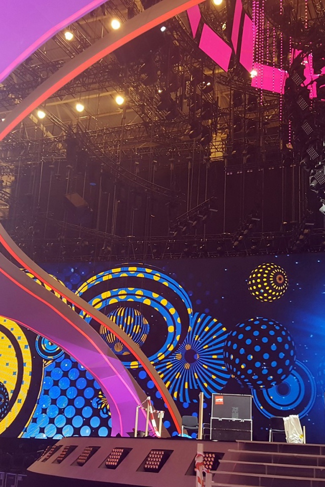 Сцена главного музыкального конкурса Евровидение, Киев 2017 