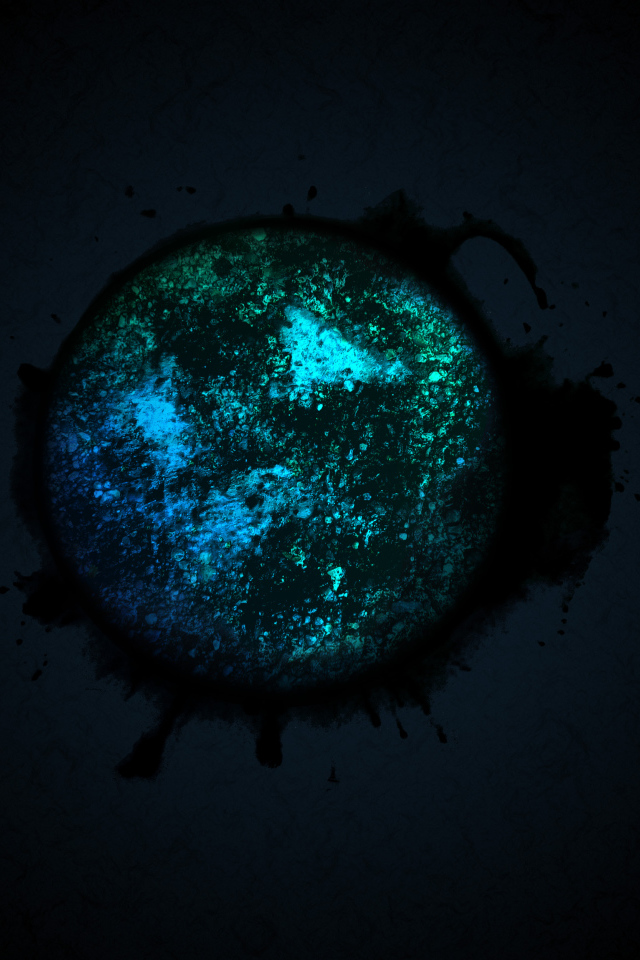 Абстрактный шар на черном фоне