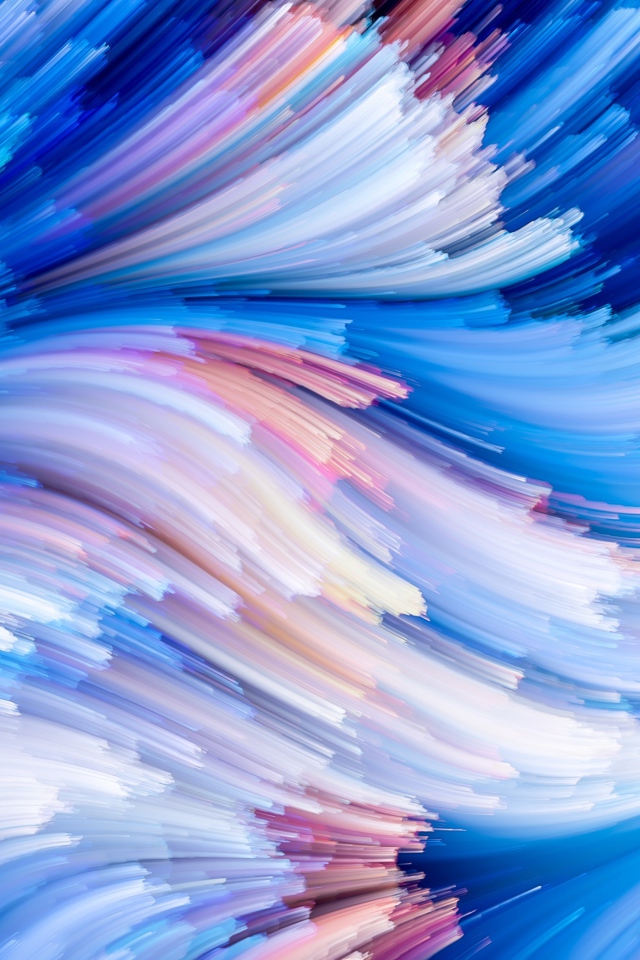 Абстрактные голубые волны