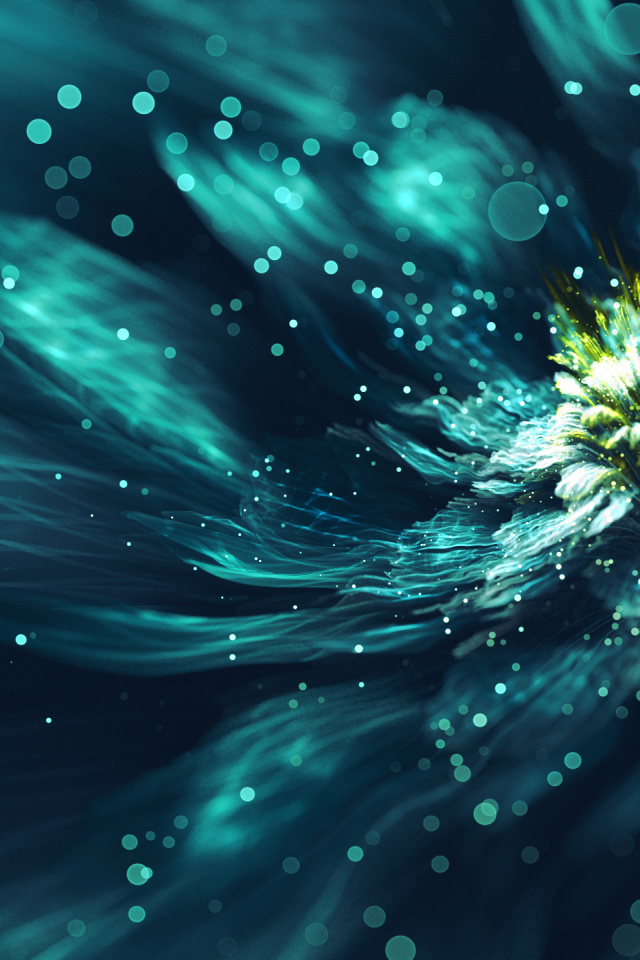 Красивый необычный фрактальный рисунок 3д графика