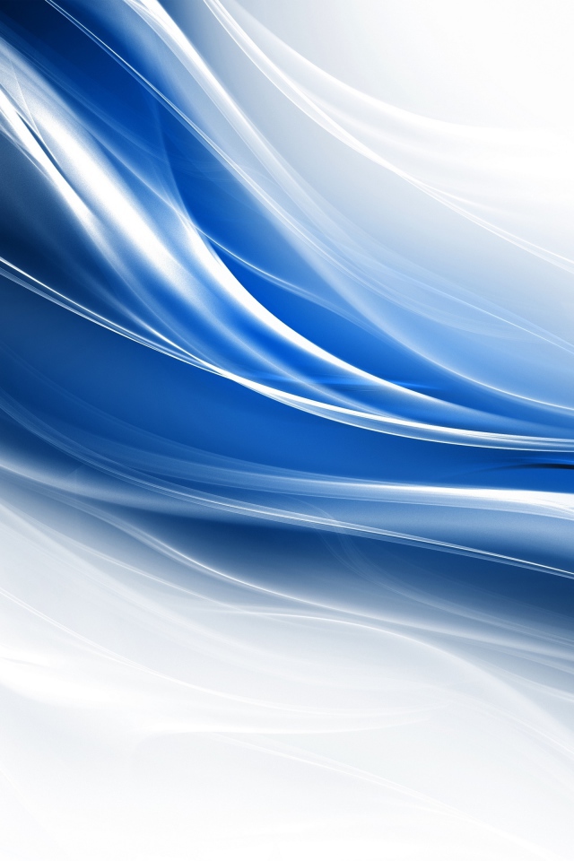 Голубые и белые волнистые линии 3д графика