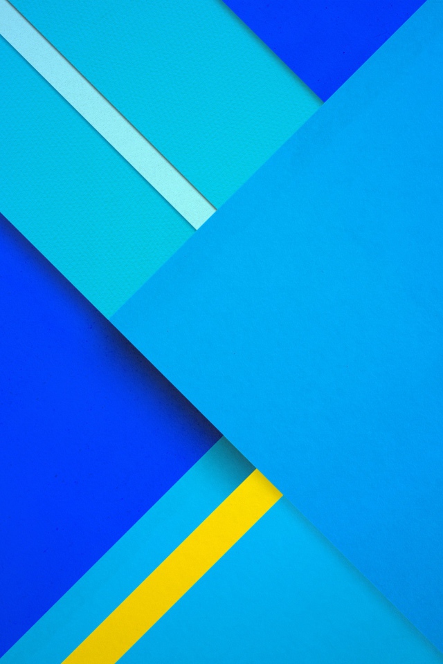 Blue and yellow shapes 3D graphics