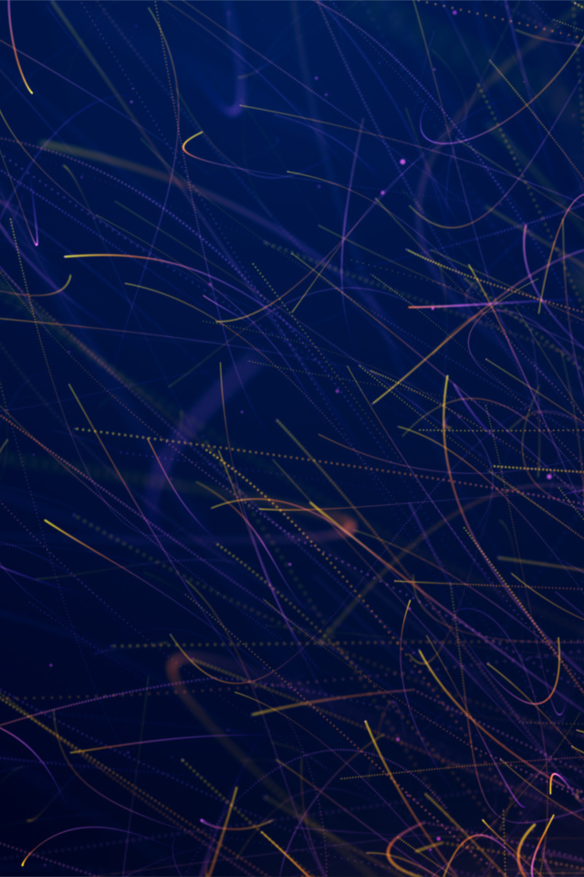 Огненные искры на синем фоне, 3д графика