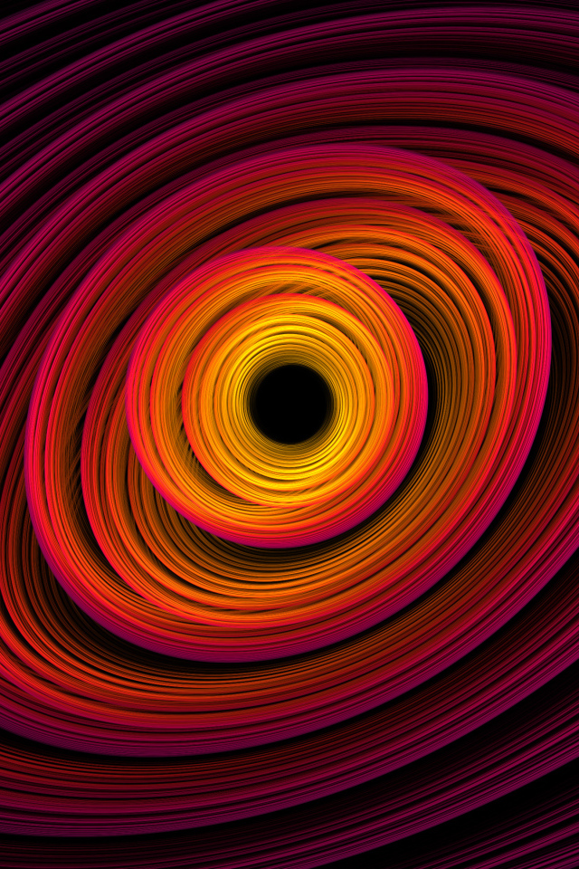 Фрактальная розовая спираль 