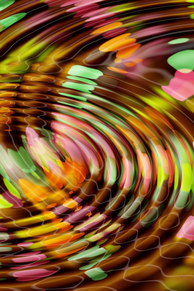 Разноцветные круги абстракция 