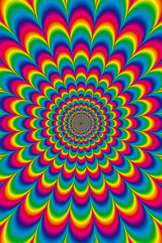 Разноцветный рисунок оптическая иллюзия