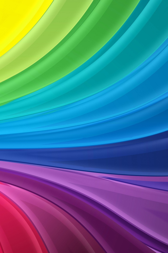 Разноцветные волны абстракция