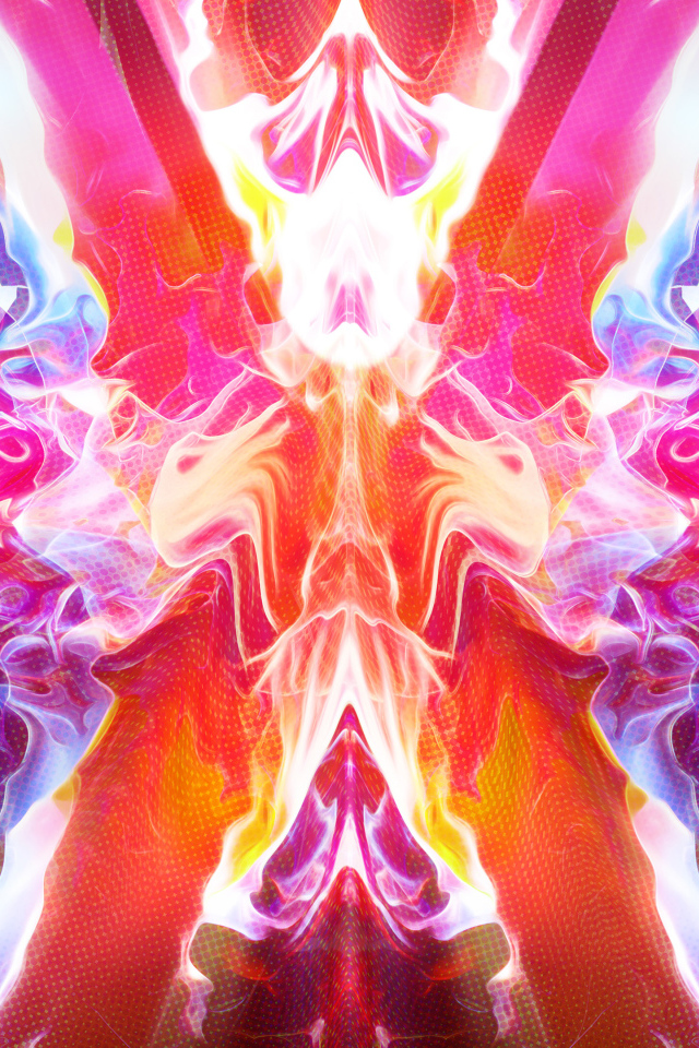 Неоновые энергетические волны, абстракция