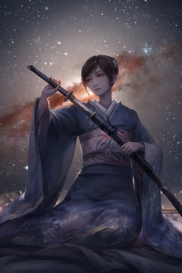 Девушка с самурайским мечом, аниме