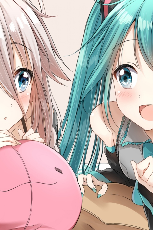 Две девушки аниме разговаривают 