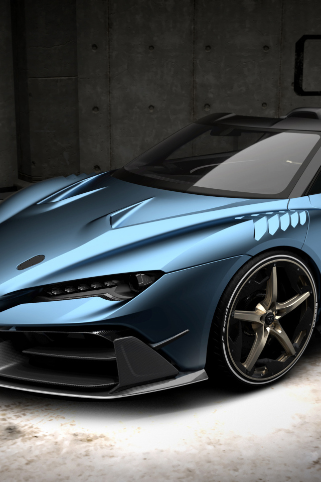 Красивый дорогой автомобиль Italdesign Zerouno 2018