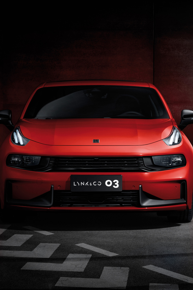Red car LYNK CO 03 2019