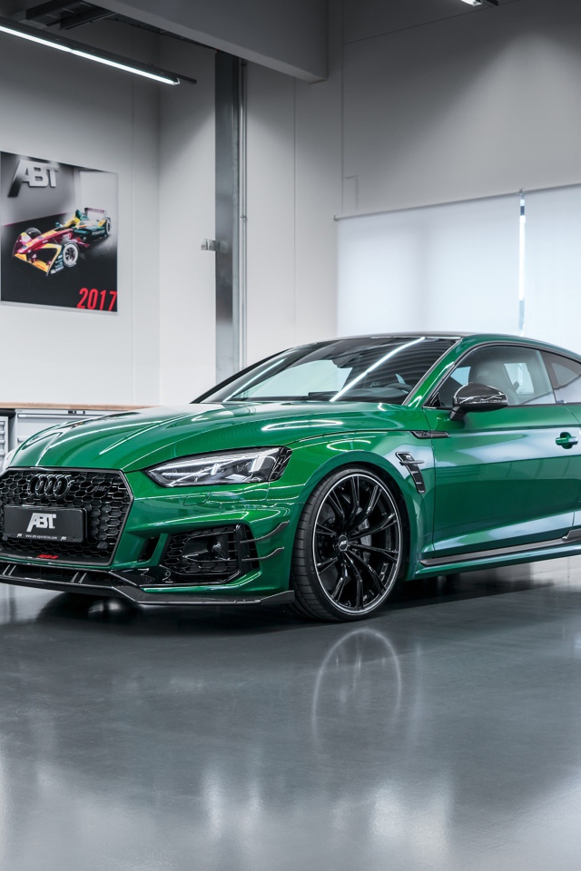 Green car Audi RS 5 R Coupe, 2018