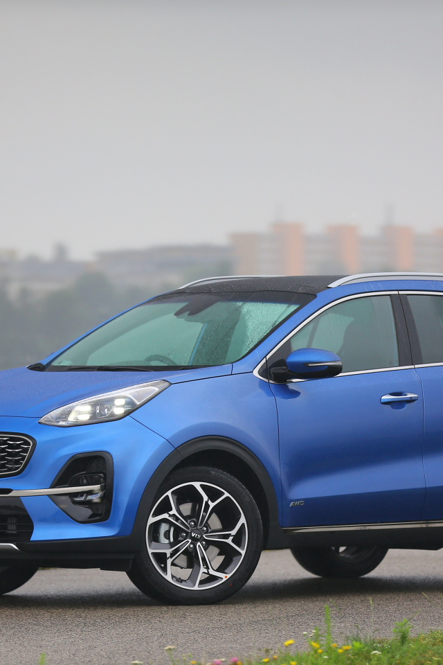Синий внедорожник KIA Sportage GT Line S 2018 