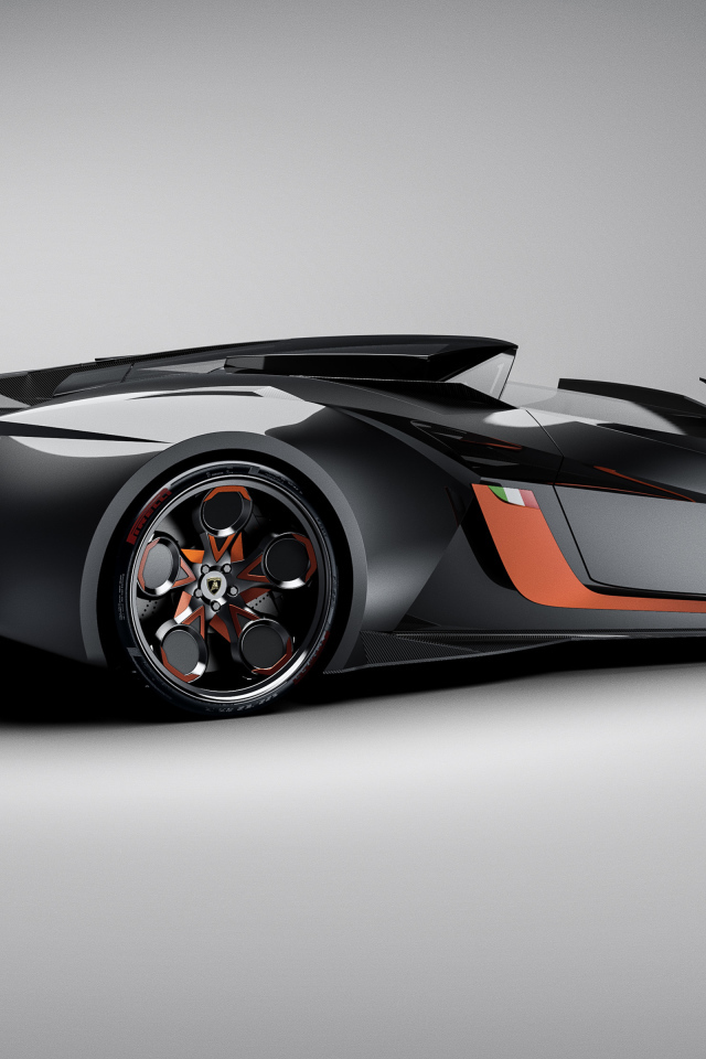Дорогой спортивный Lamborghini Diamante Concept,  2019 года вид сбоку
