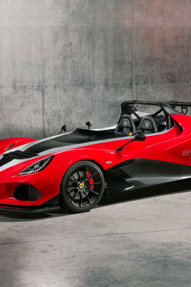 Красный гоночный автомобиль Lotus 3 Eleven 430