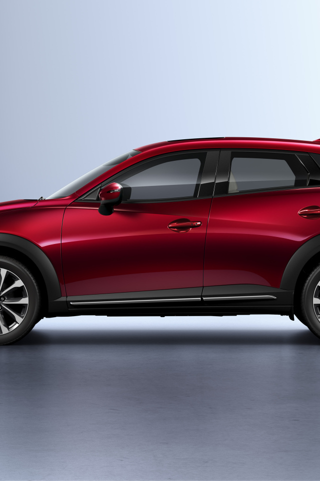 Внедорожник Mazda CX-3, 2019 года вид сбоку