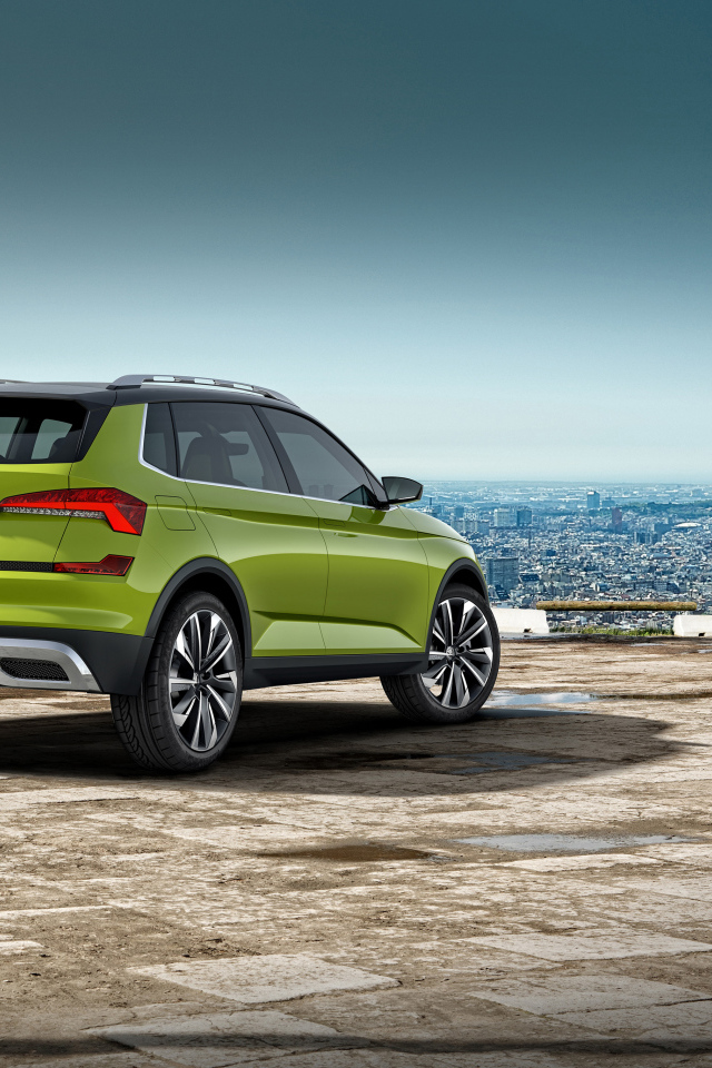 Внедорожник Skoda Vision X 2018 года, вид сзади 