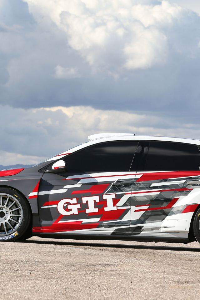 Спортивный автомобиль Volkswagen Polo GTI R5, вид сбоку