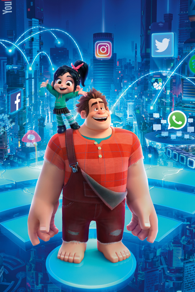 Персонажи мультфильма Ральф 2, 2018