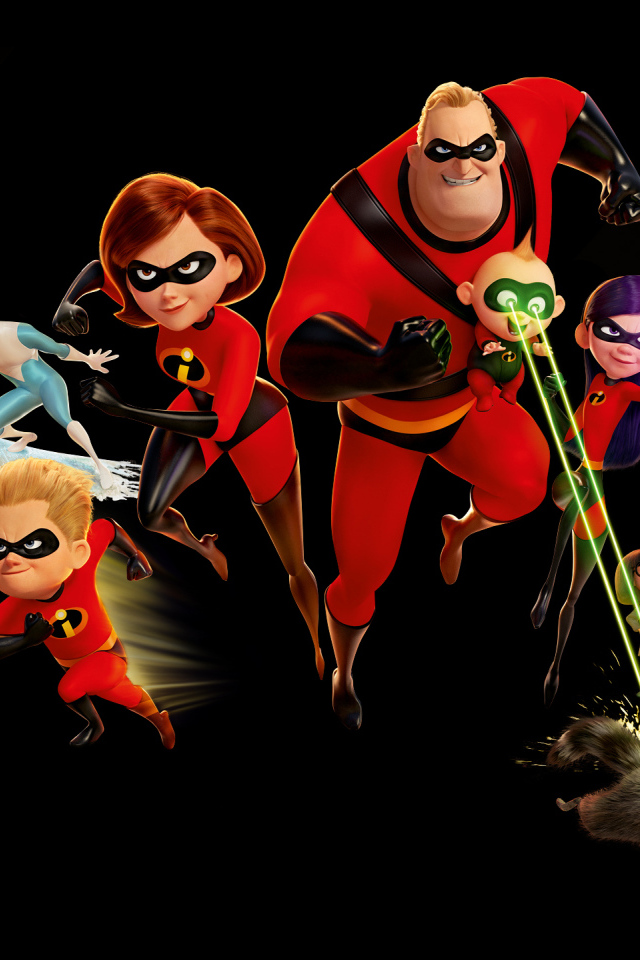 Персонажи мультфильма Суперсемейка 2, 2018