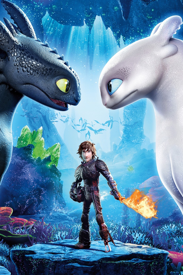 Постер нового мультфильма Как приручить дракона 3, 2019