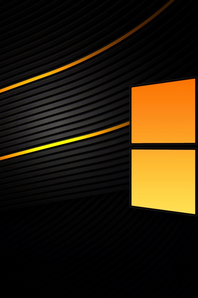 Логотип Windows 10 на черном фоне