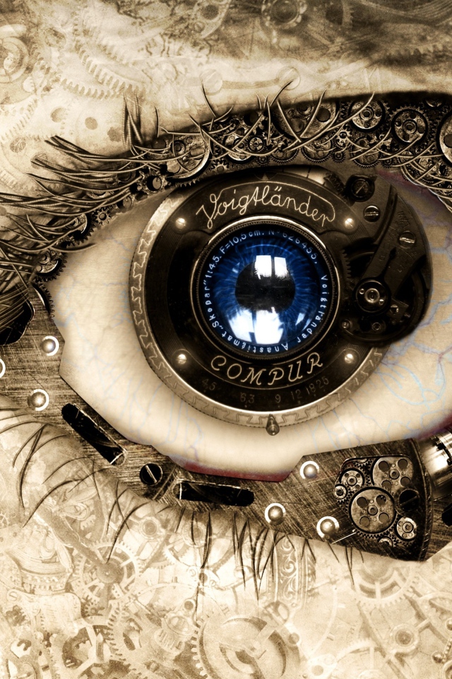 Глаз с механизмом часов