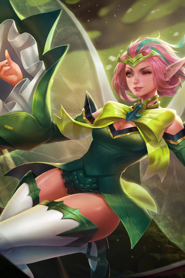 Девушка фея с крыльями, фэнтези