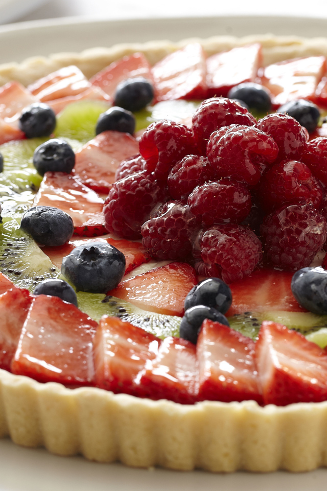 Вкусный сладкий аппетитный пирог с ягодами 