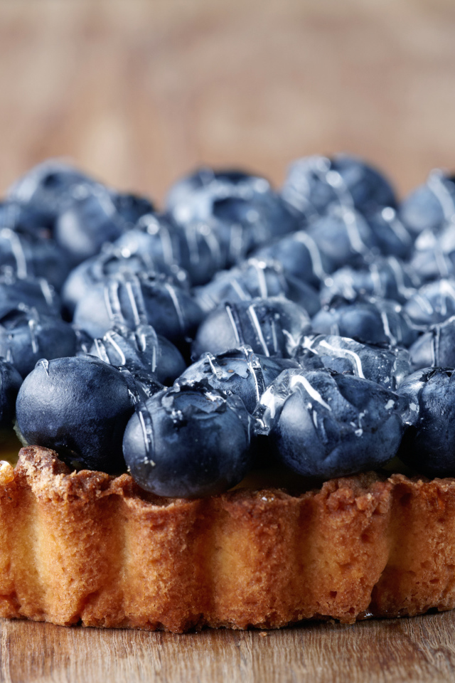 Вкусный сладкий пирог с ягодами черники