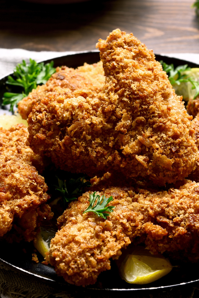 Запеченные хрустящие куриные крылышки