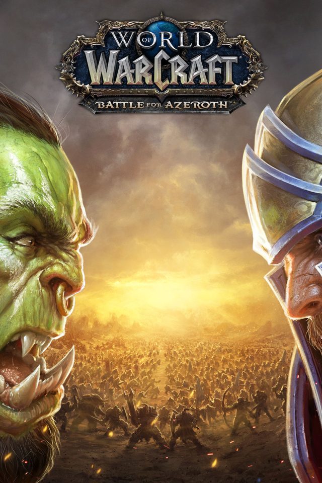 Постер новой компьютерной игры World of Warcraft. Battle for Azeroth, 2018