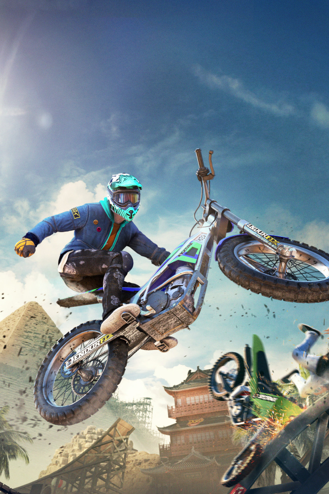 Постер новой гоночной игры Trials Rising, 2019
