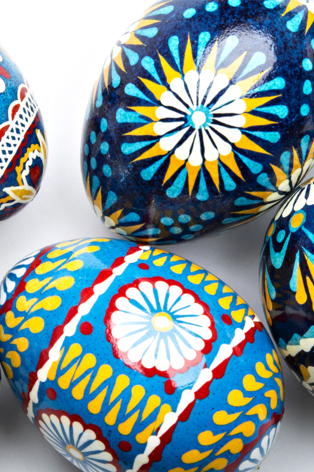 Красивые расписанные яйца на праздник Пасха