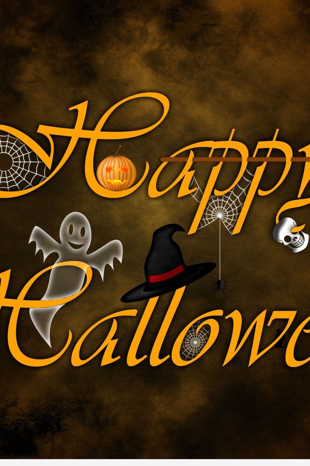 Надпись Счастливого Хэллоуина
