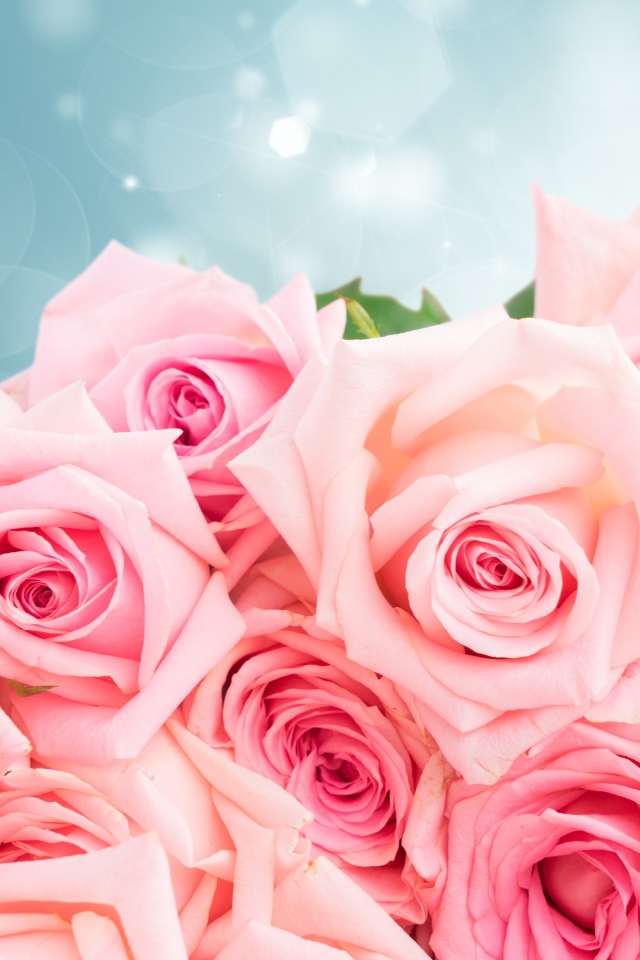 Большой красивый букет розовых роз в подарок на 8 марта