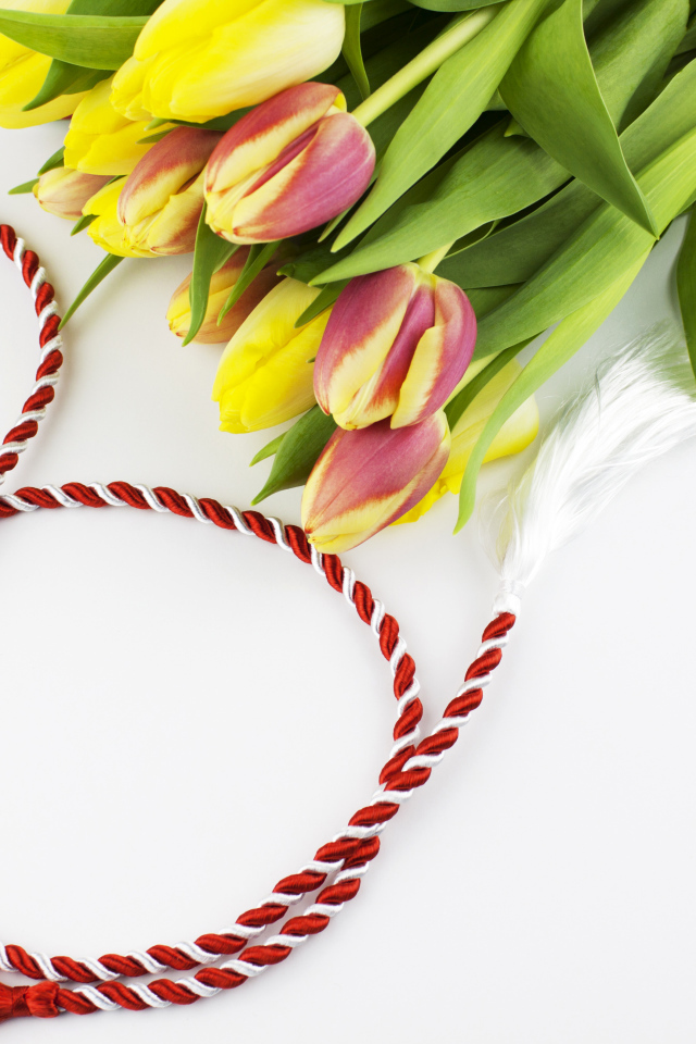 Букет тюльпанов на Международный женский день 8 марта