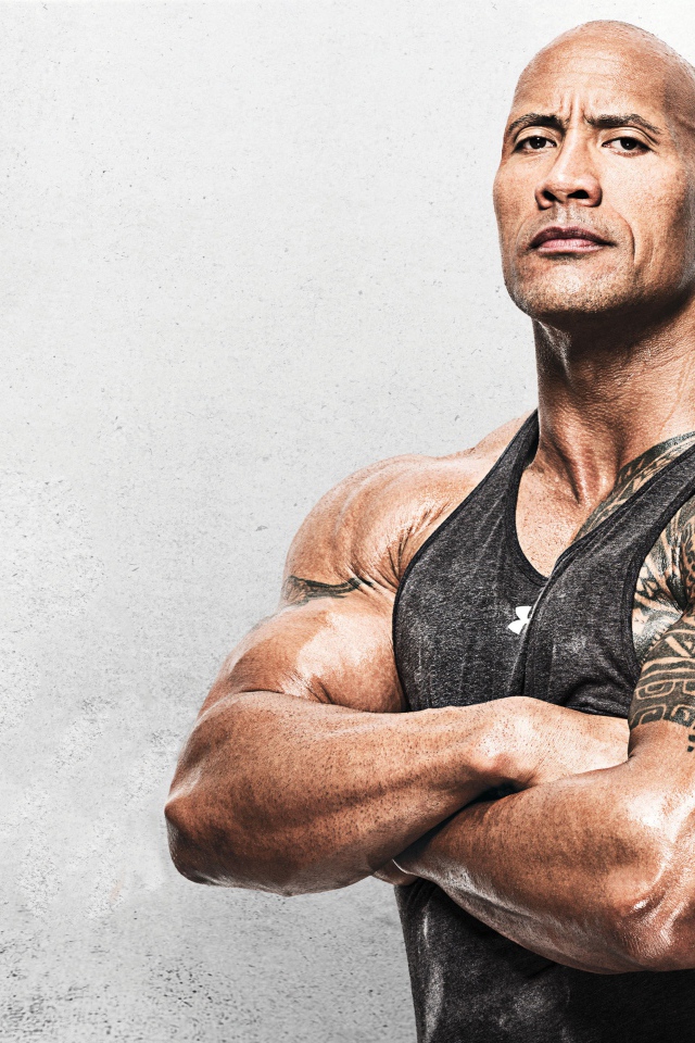 Сильный мужчина, актер Дуэйн Джонсон