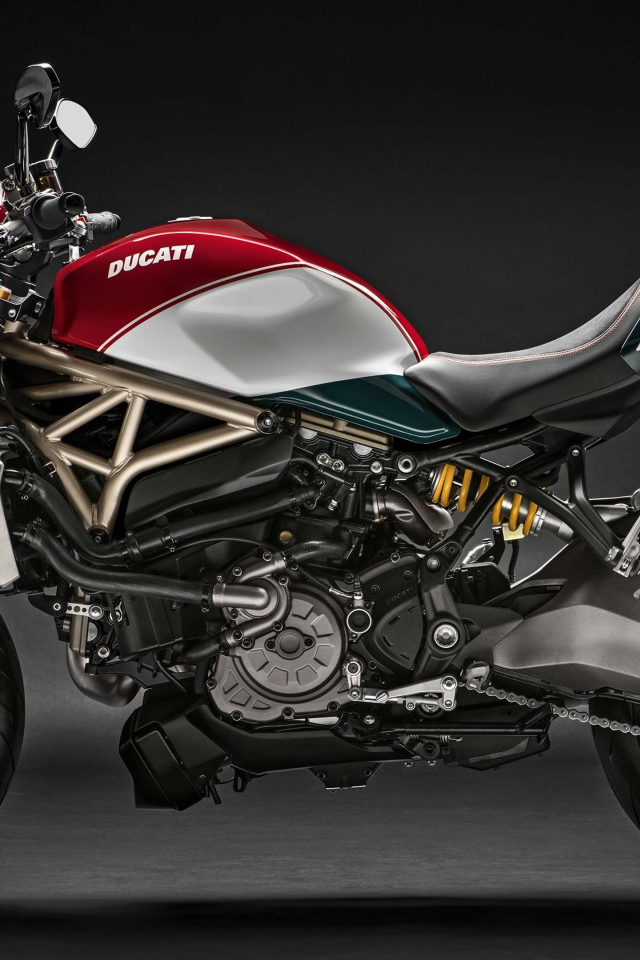 Мотоцикл Ducati Monster 1200, 2018 вид сбоку