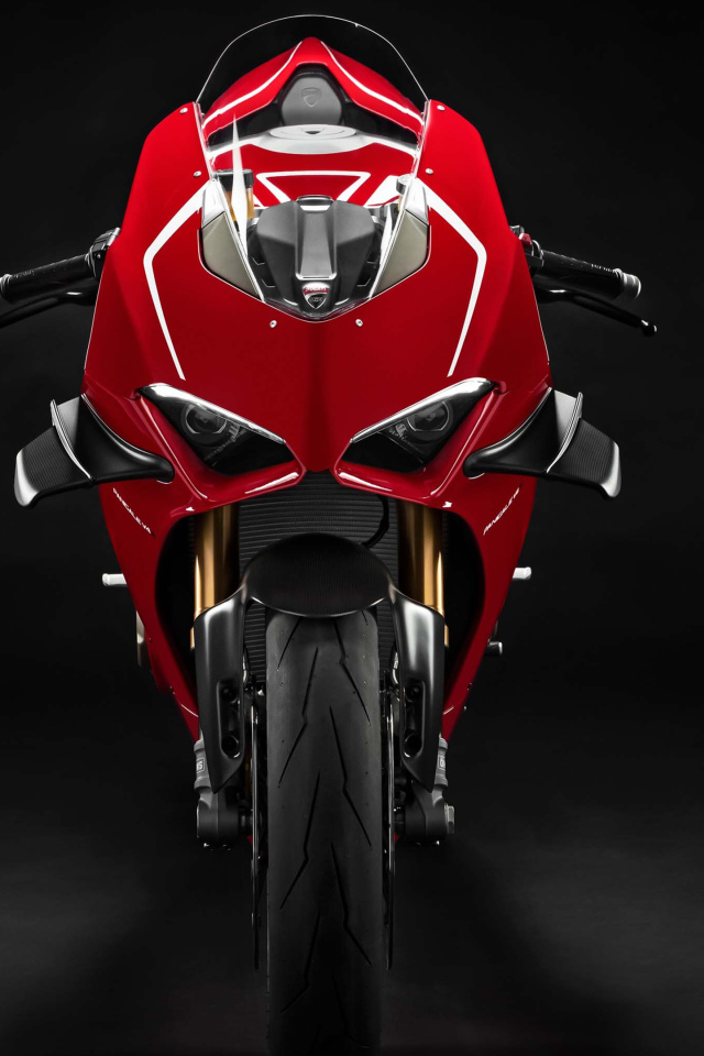 Мотоцикл Ducati Panigale V4 R 4K 2019 года вид спереди